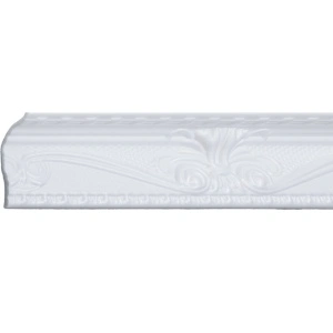 Set 4 Baghete decorative de colt M23-08, din polistiren, alb, 8 x 6 x 200 cm