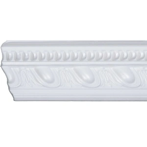 Set 4 Baghete decorative de colt M27-08, din polistiren, alb, 15 x 6 x 200 cm