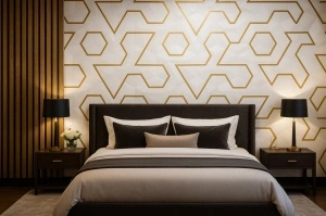 Panou Decorativ, PVC, marmura Alb/Gold Elegance, 2440 x 1200 x 3 mm, 2,92 mp