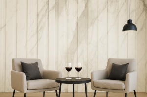 Riflaj decorativ tip panou, SPC, Marble Volkas, 18.6 x 275 X 1,4 cm