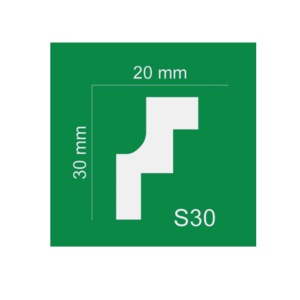 Bagheta de colt XPS 30mm x 20mm x 2m, S30
