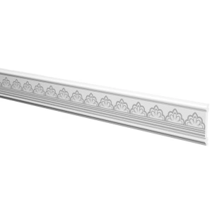 Brau decorativ polimer dur DP134S , argintiu, 60mm x 2m