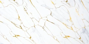Panou Decorativ, PVC, marmura Alb/Gold Modern, 2440 x 1200 x 3 mm, 2,92 mp