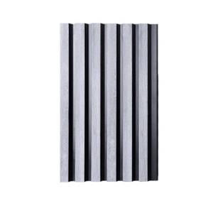 Riflaj decorativ tip panou, polimer dur, gri deschis 12x125x2700mm