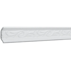 Set 4 Baghete decorative de colt M13-08, din polistiren, alb, 5 x 5 x 200 cm