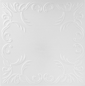 Tavan polistiren alb 0830, 50 x 50 cm , 2mp/pachet
