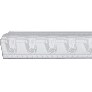 Set 4 Baghete decorative de colt M21-08, din polistiren, alb, 8 x 6 x 200 cm