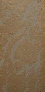 Set 4 panouri decorative, piatra bej/auriu, 100 x 50 cm, 2 mp