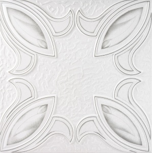 Tavan polistiren 3D TULIP-S, 50 x 50 cm , 2mp/pachet