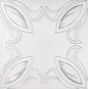 Tavan polistiren 3D TULIP-S, 50 x 50 cm , 2mp/pachet
