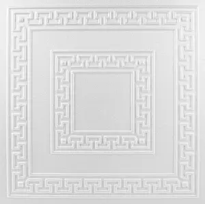 Tavan polistiren alb 0823, 50 x 50 cm , 2mp/pachet