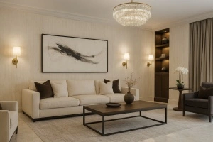 Panou Decorativ. SPC, Travertine Nory, 2800 X 960 X 4 mm, 2,688 mp - Img 3