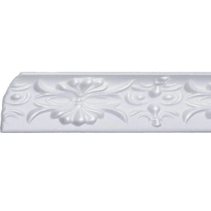 Set 4 Baghete decorative de colt M29-08, din polistiren, alb, 9 x 4,5 x 200 cm