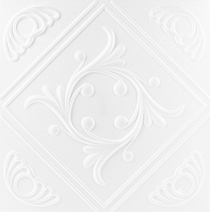 Tavan polistiren alb 08107, 50 x 50 cm , 2mp/pachet