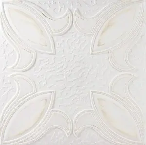 Tavan polistiren 3D TULIP-B, 50 x 50 cm , 2mp/pachet
