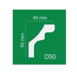 Bagheta de colt XPS 40mm x 50mm x 2m, D50