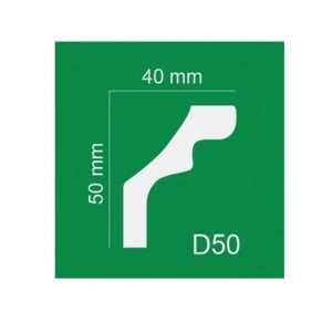Bagheta de colt XPS 40mm x 50mm x 2m, D50