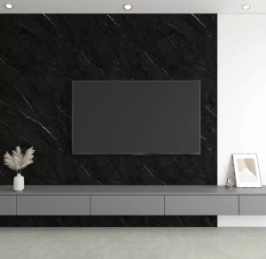 Panou Decorativ. SPC, MARMURA NEGRU 2800 X 960 X 4 mm, 2,688 mp - Img 2