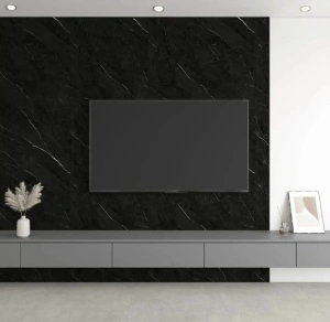 Panou Decorativ. SPC, MARMURA NEGRU 2800 X 960 X 4 mm, 2,688 mp - Img 2