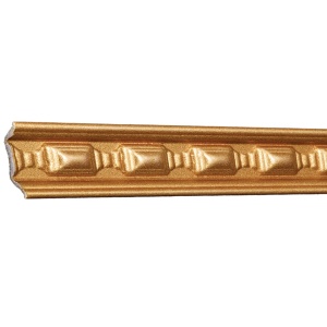 Set 4 Baghete decorative de colt M15Z, din polistiren, auriu, 5 x 5 x 200 cm