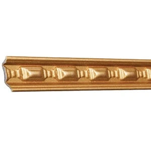 Set 4 Baghete decorative de colt M15Z, din polistiren, auriu, 5 x 5 x 200 cm