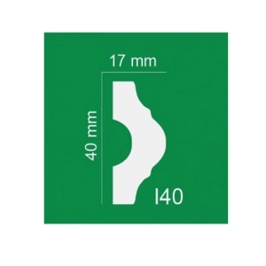 Bagheta dreapta XPS 17mm x 40mm x 2m, I40