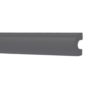 Brau decorativ polimer dur, DP1 mini GRI 25mmx14mmx2m