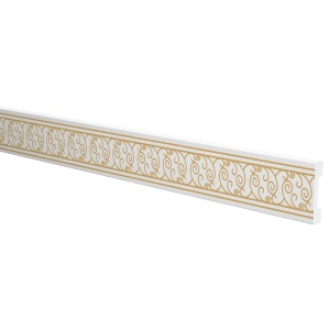 Brau decorativ polimer dur DP21Z, auriu, 58mmx12mmx2m