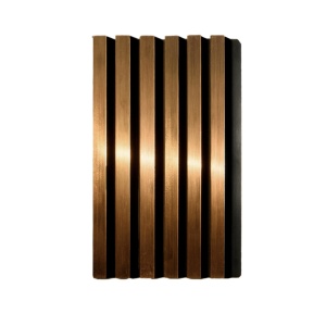 Riflaj decorativ tip panou, polimer dur, cupru, 12x125x2700mm