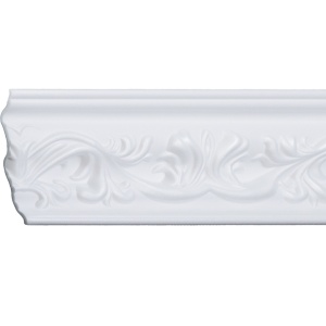Set 4 Baghete decorative de colt M28-08, din polistiren, alb, 14 x 6 x 200 cm