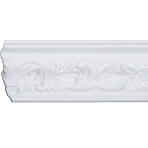 Set 4 Baghete decorative de colt M28-08, din polistiren, alb, 14 x 6 x 200 cm