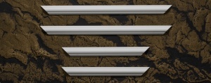 Set 4 piese ancadrament, polimer dur, DP1 59mm x 39mm