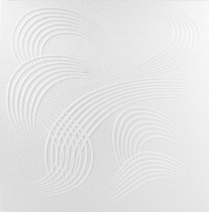 Tavan polistiren alb 0884, 50 x 50 cm , 2mp/pachet