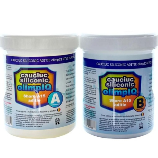 Cauciuc Siliconic Aditie shore A15 olimpIQ, RTV2 platinum matrite, kit 2kg