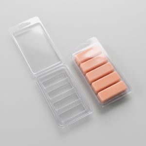 Matriță Clam Shell 5 Batoane Snap Bar pentru Wax Melt și Săpun, PET Reciclabil