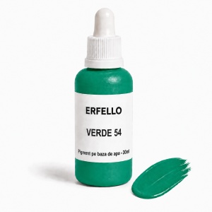 Pigment pe Bază de Apă Verde 54 – pentru Marmură Lichidă și Praf Ceramic, 30ml