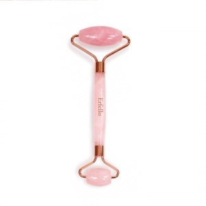 Rolă de Cuarț Roz pentru Masaj Facial, cu Cutie Cadou Inclusă