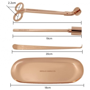 Vedere de ansamblu set accesorii rose gold