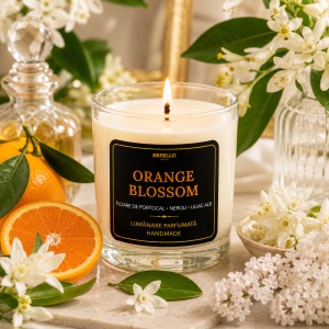 Ulei Parfumat Orange Blossom – Aromă floral citric rafinat primăvăratic | Lumânări, Difuzoare & Săpunuri | Erfello