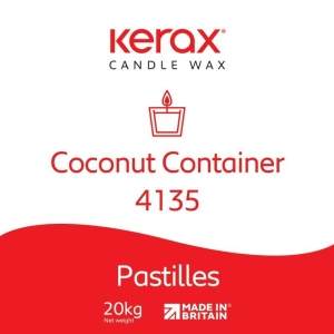 Ceară de Cocos KeraWax Coconut Container 4135 - Ceară pentru Lumânări în Recipiente