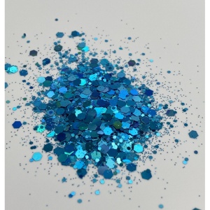 Chunky Glitter Albastru Deschis pentru Wax Melt, Rășină, Tumbler, Nail Art și Decorațiuni, 10gr