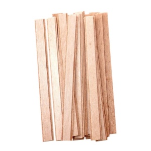 Fitil din Lemn Woodwick Booster cu Suporturi – 10 buc, 4 Lățimi | Made in Germany