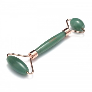 Rolă de Green Aventurine pentru Masaj Facial, cu Cutie Cadou Inclusă