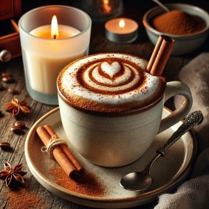 Ulei Parfumat Cinnamon Latte – Aromă gurmand cald condimentat aromatic | Lumânări, Difuzoare & Săpunuri | Erfello
