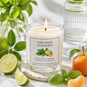 Ulei Parfumat Lime Basil & Mandarin – Aromă citric herbal proaspăt sofisticat | Lumânări, Difuzoare & Săpunuri | Erfello