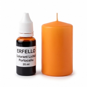 Colorant Lichid pentru Lumânări Portocaliu 12317-27-16 – Dozare Precisă, Culori Vibrante, 20ml