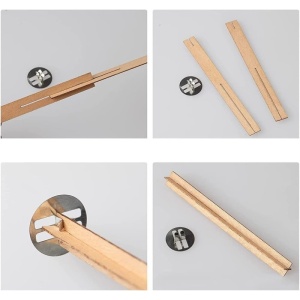 Detaliu fitil Woodwick Plus lemn natural