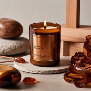 Parfum Honey & Tobacco pentru wax melts – ambră, patchouli și piele pentru o aromă oriental-seducătoare persistentă