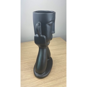 Vază Moderna din Ceramică – Stil Modern, Negru - Img 2