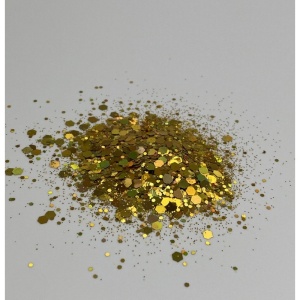 Chunky Glitter Auriu pentru Wax Melt, Rășină, Tumbler, Nail Art și Decorațiuni, 10gr